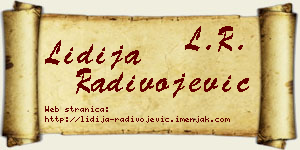 Lidija Radivojević vizit kartica